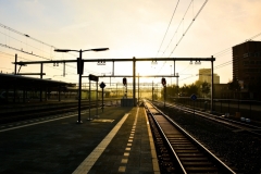 Zonsopgang perron Zwolle - s