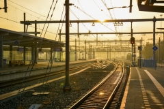 Zonsopgang perron Zwolle sein - s